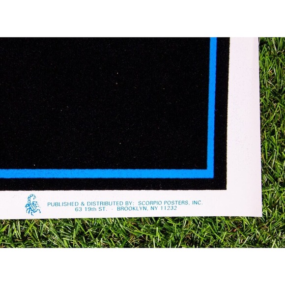 Marilyn Manson Flocked Poster Black Light Rare VTG 1995 Winterland Scorpio NOS - Picture 8 of 8